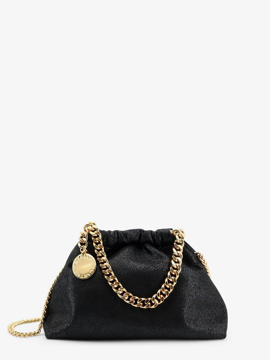 Shoulder Bag Falabella Mini Shaggy Deer Black Fabric