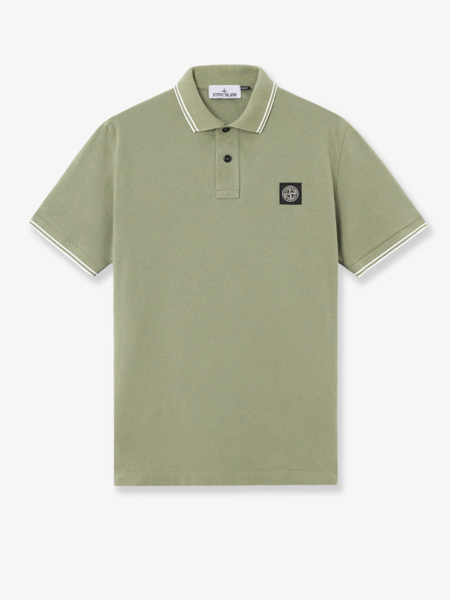 Polo Shirt Green Stretch Organic Cotton