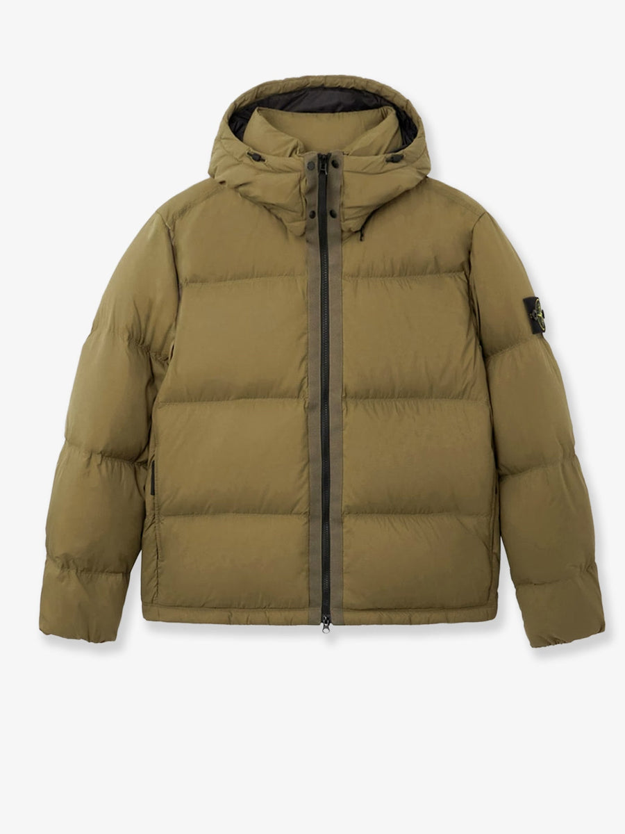 Down Jacket Matt Ripstop Green Polyamide
