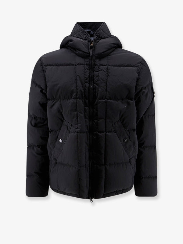 Down Jacket Nylon Metal Black