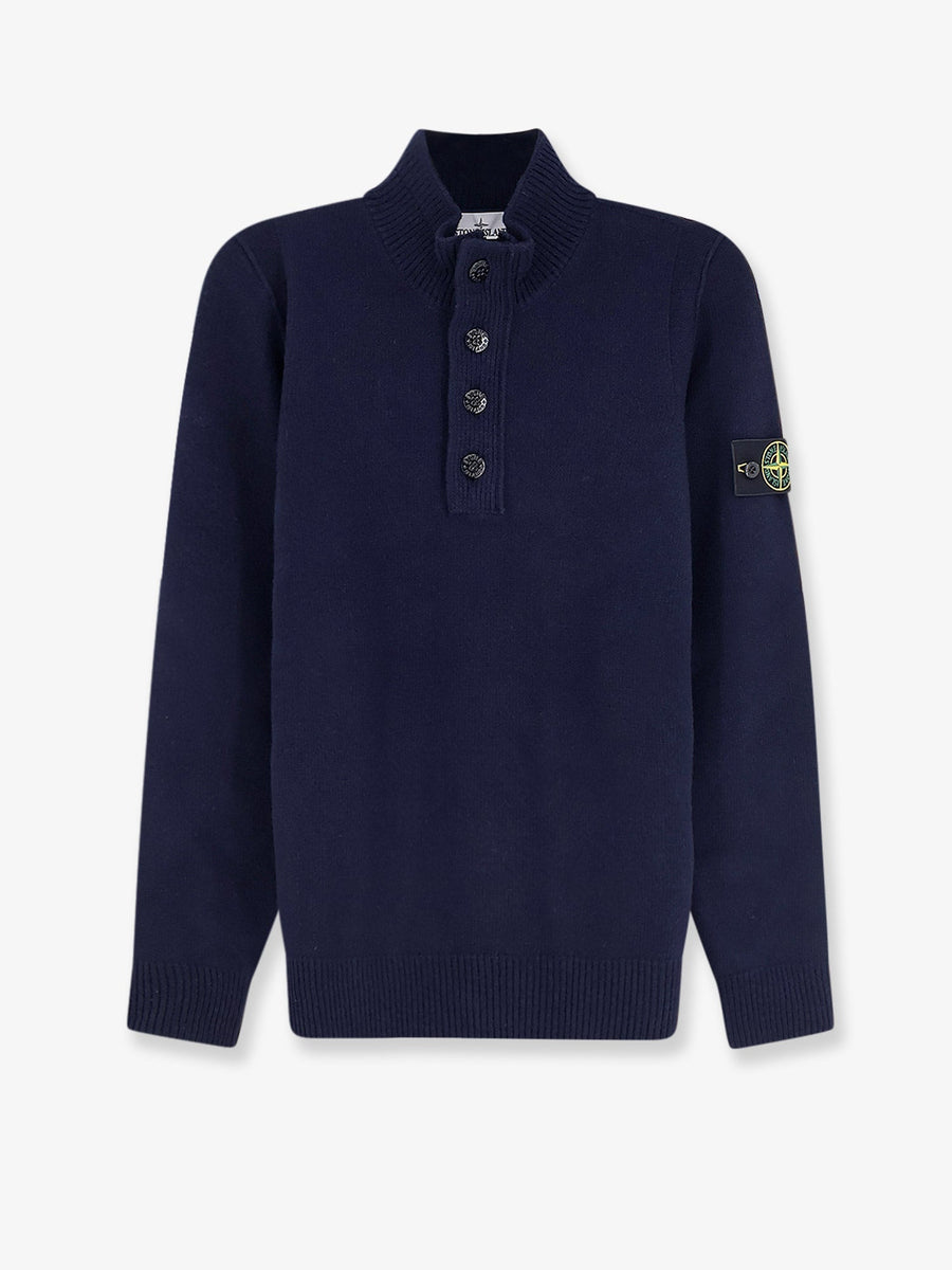 Sweater Virgin Wool Blend Blue
