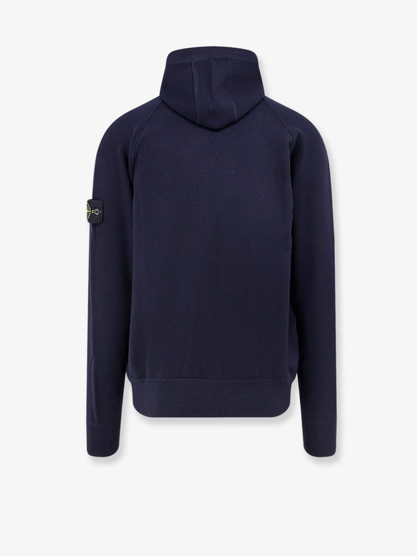 Sweatshirt Wool-Blend Blue Virgin Wool Sweatshirts