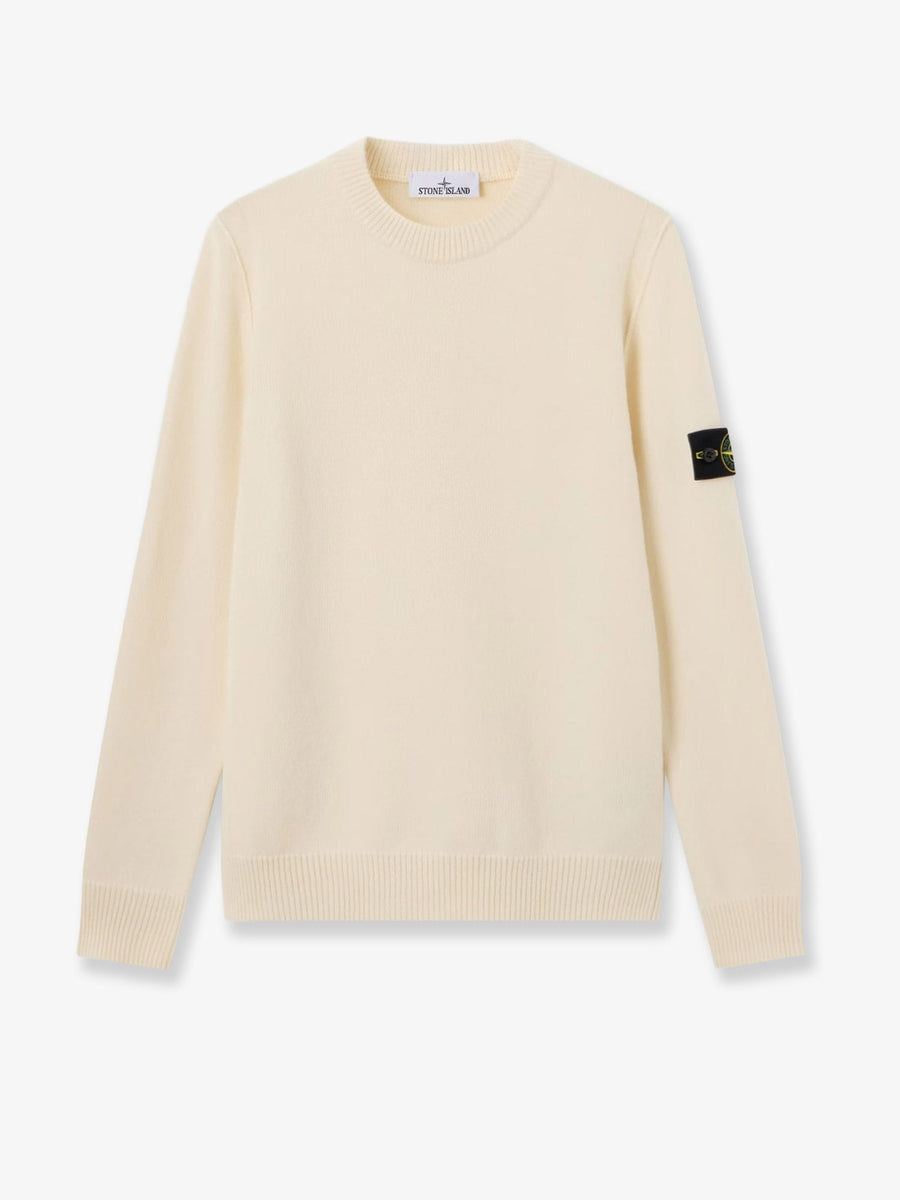Virgin Wool Blend Sweater White