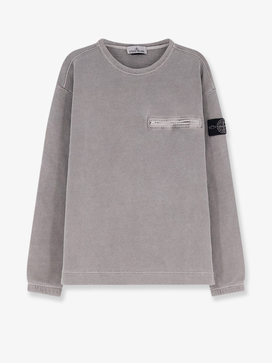 Cotton Logo Sweatshirt Grey Sweatshirts