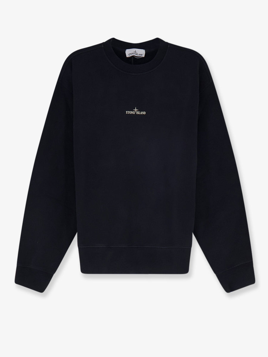Sweatshirt Crew Neck Organic Cotton Black Sweatshirts