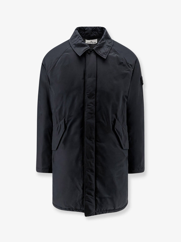 Padded Long Jacket Micro Reps Black Polyester