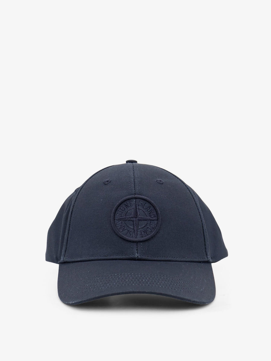 Cotton Cap With Front Logo Blue Hat
