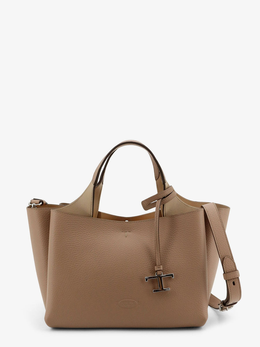 Leather Crossbody Bag T Timeless Beige Shoulder