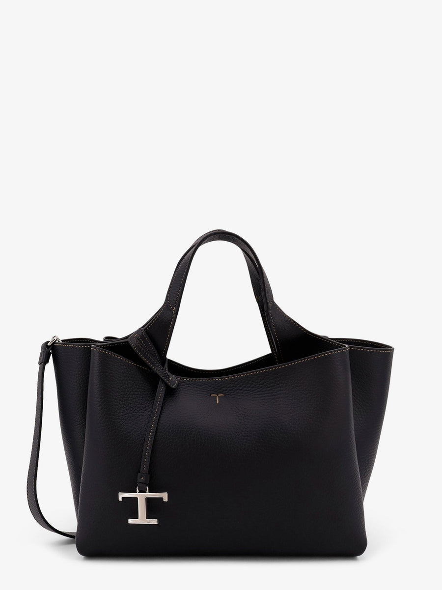 Leather Shoulder Bag Black