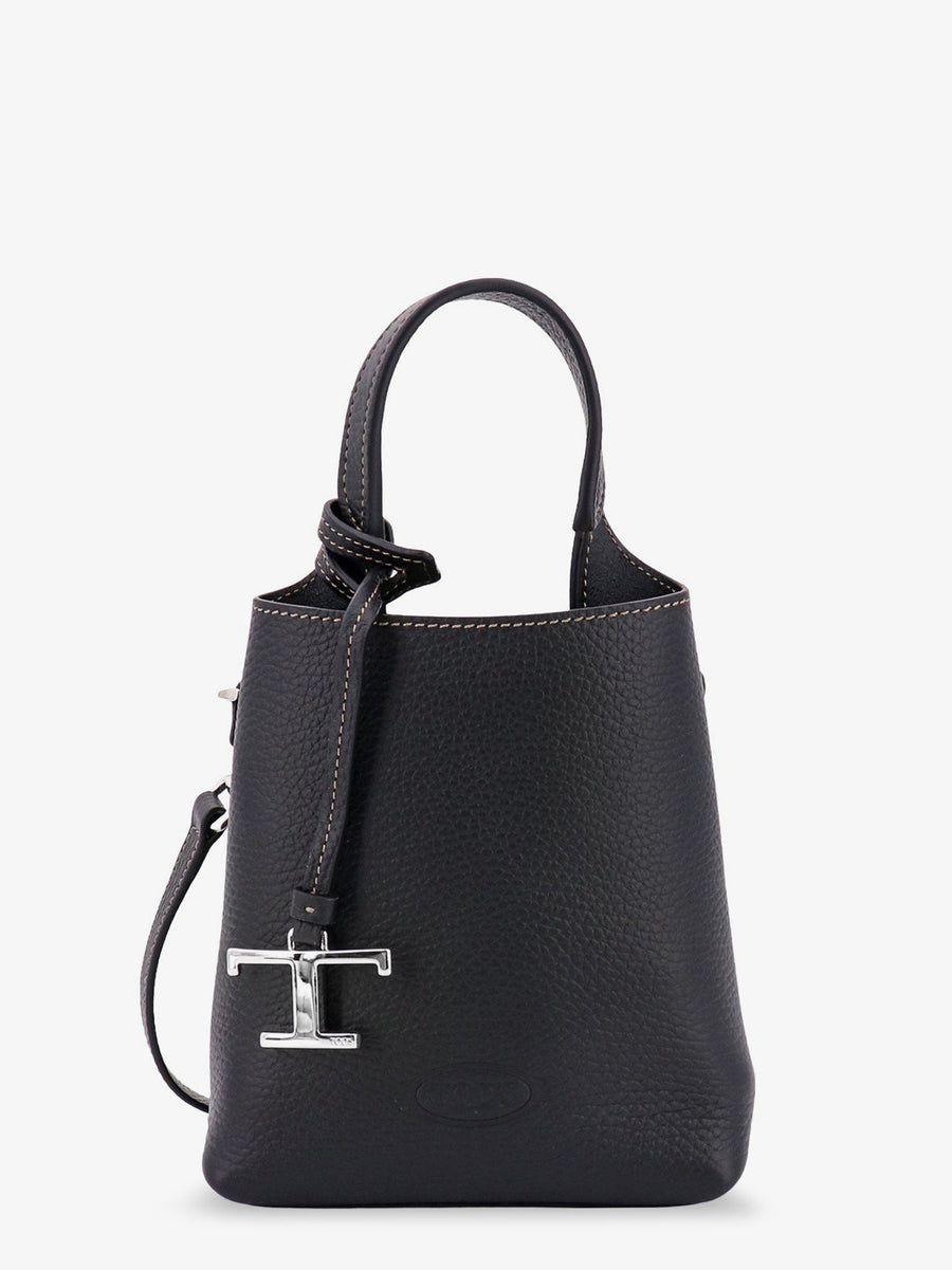 Shoulder Bag Micro Leather Black