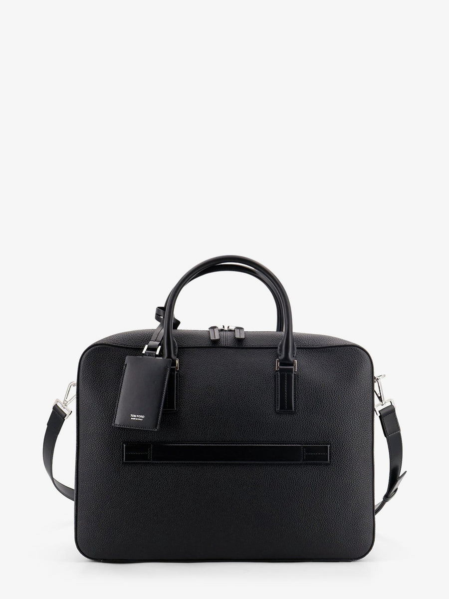 Leather Work Bag Black Laptop & Briefcases