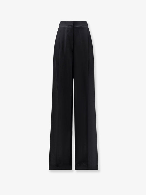 Trousers Light Wool Tuxedo Black