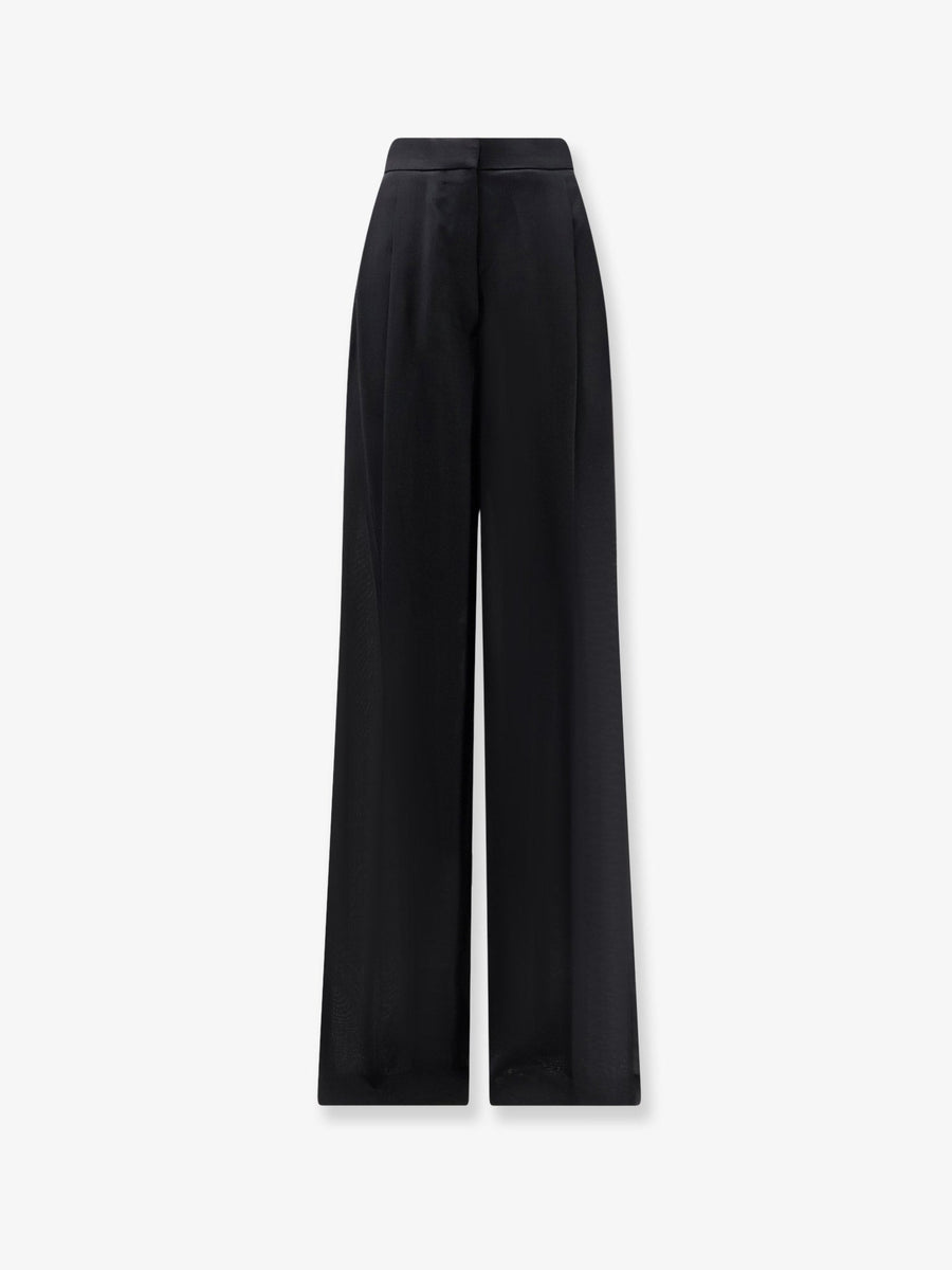 Trousers Light Wool Tuxedo Black