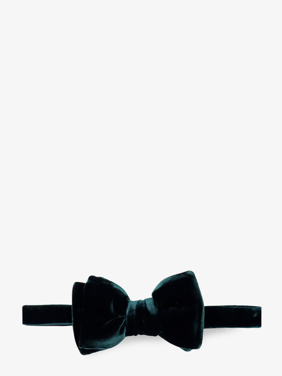 Bow Tie Green Velvet Viscose Ties &