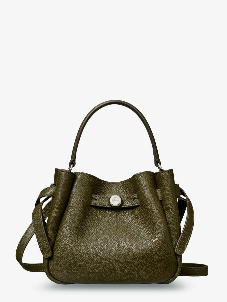 Crossbody Bag Romy Mini Leather Green Shoulder