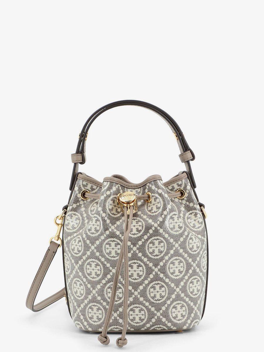Bucket Bag T Monogram Grey Coated Canvas