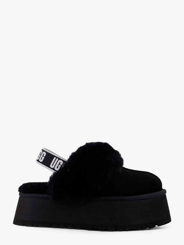 Slip-On Funkette Suede Black Sandal