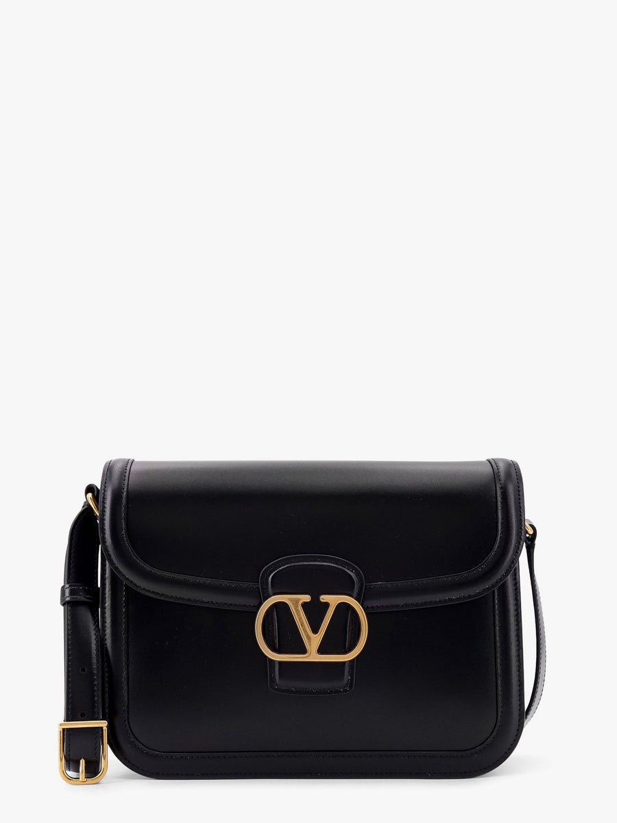 Leather Shoulder Bag 9to5 Black