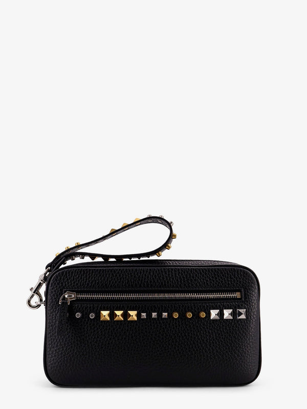 Leather Clutch Bag Black