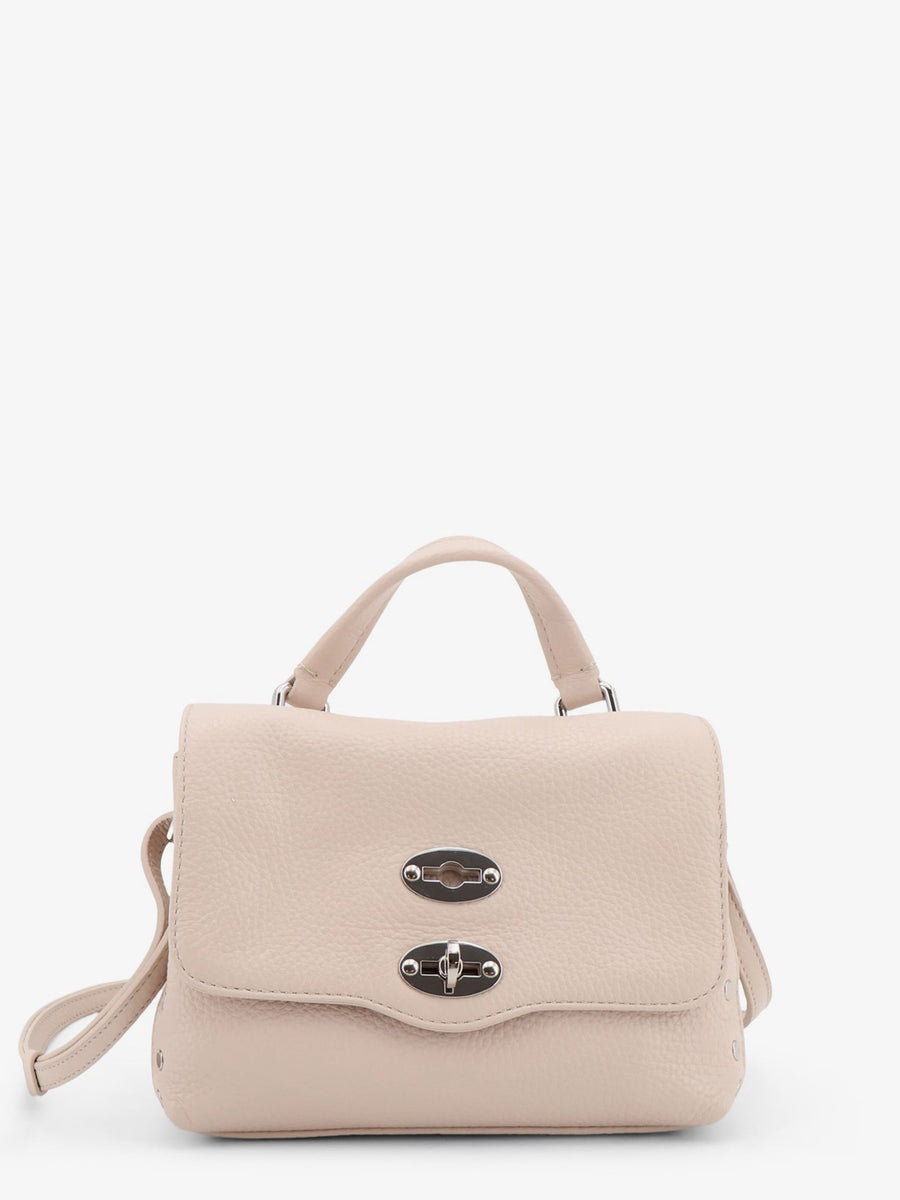 Shoulder Bag Postina Baby White Leather