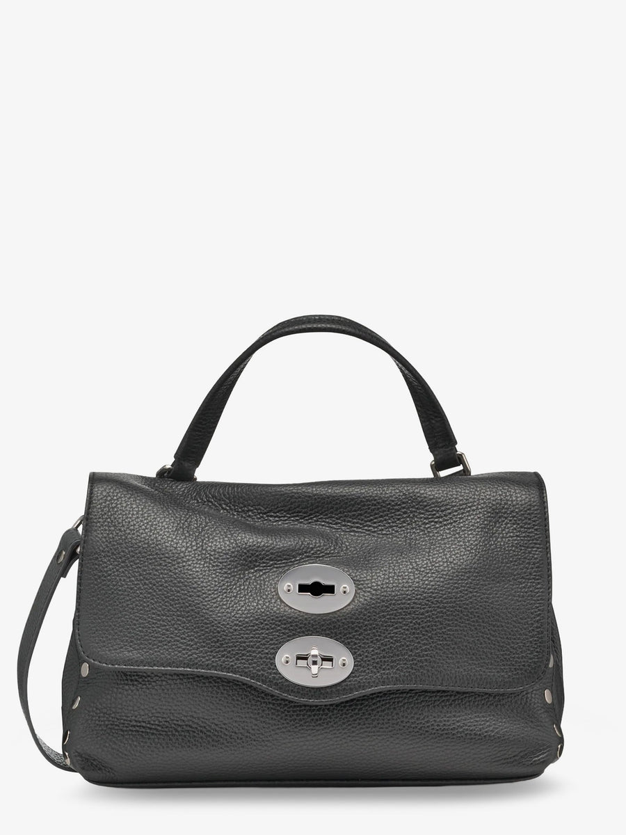 Crossbody Bag Postina S Leather Grey Shoulder