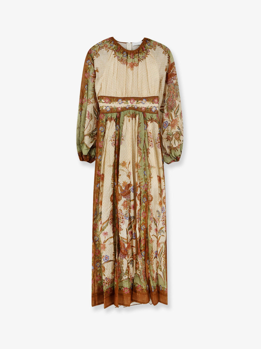 Dress Indra Cotton And Silk Beige
