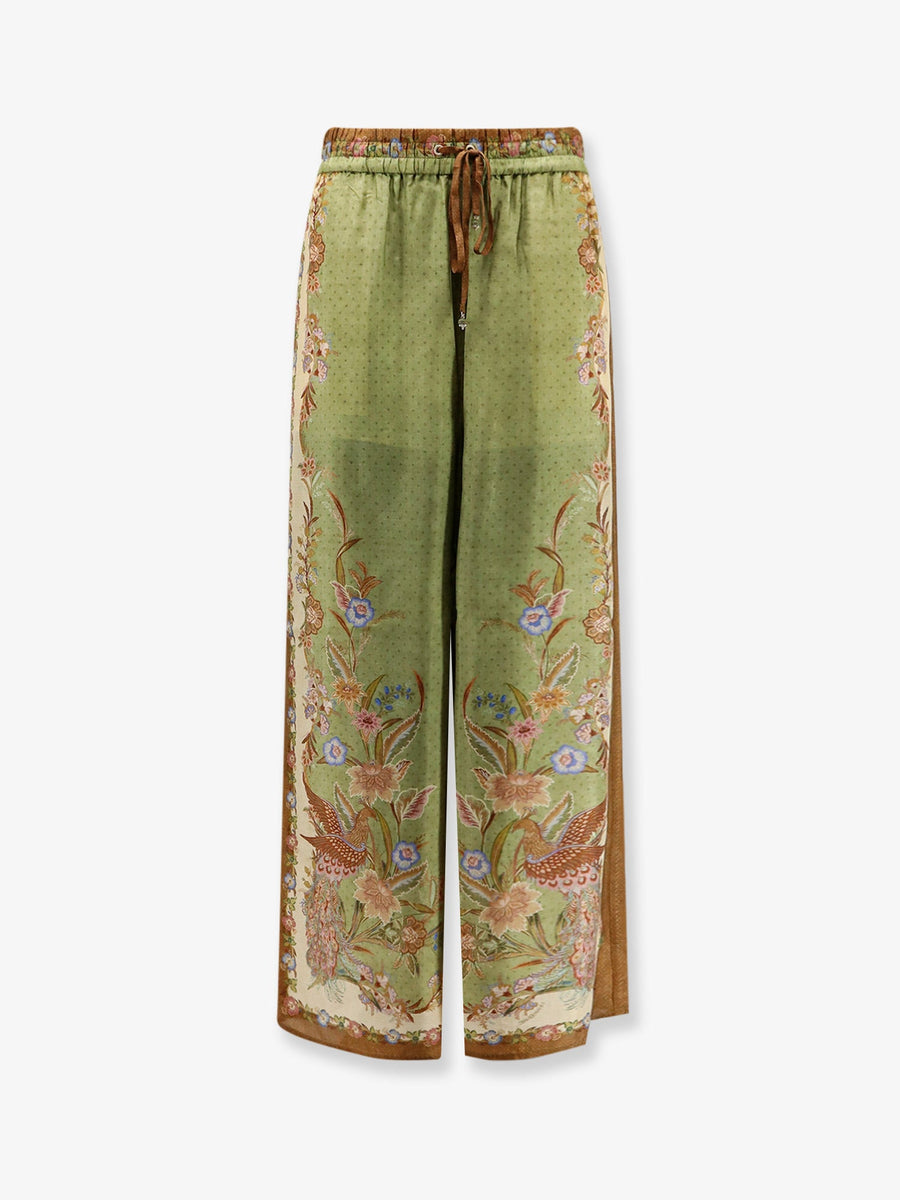 Trousers Indra Silk Green