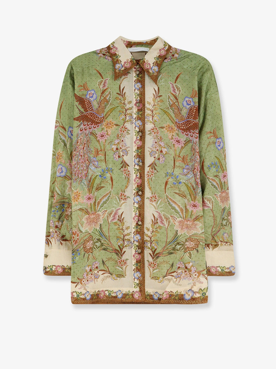 Silk Shirt Indra Green