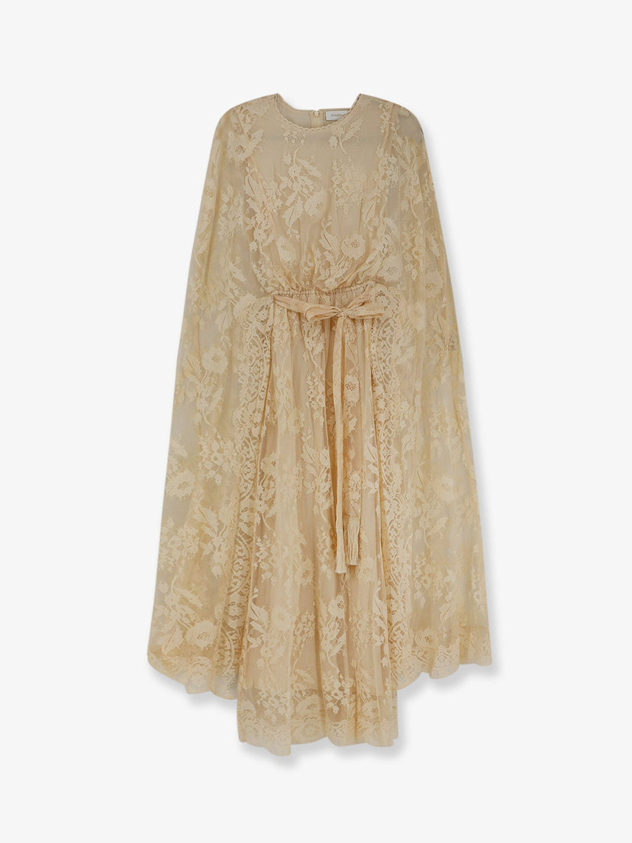 Maxi Dress Valiant Lace Beige Polyamide