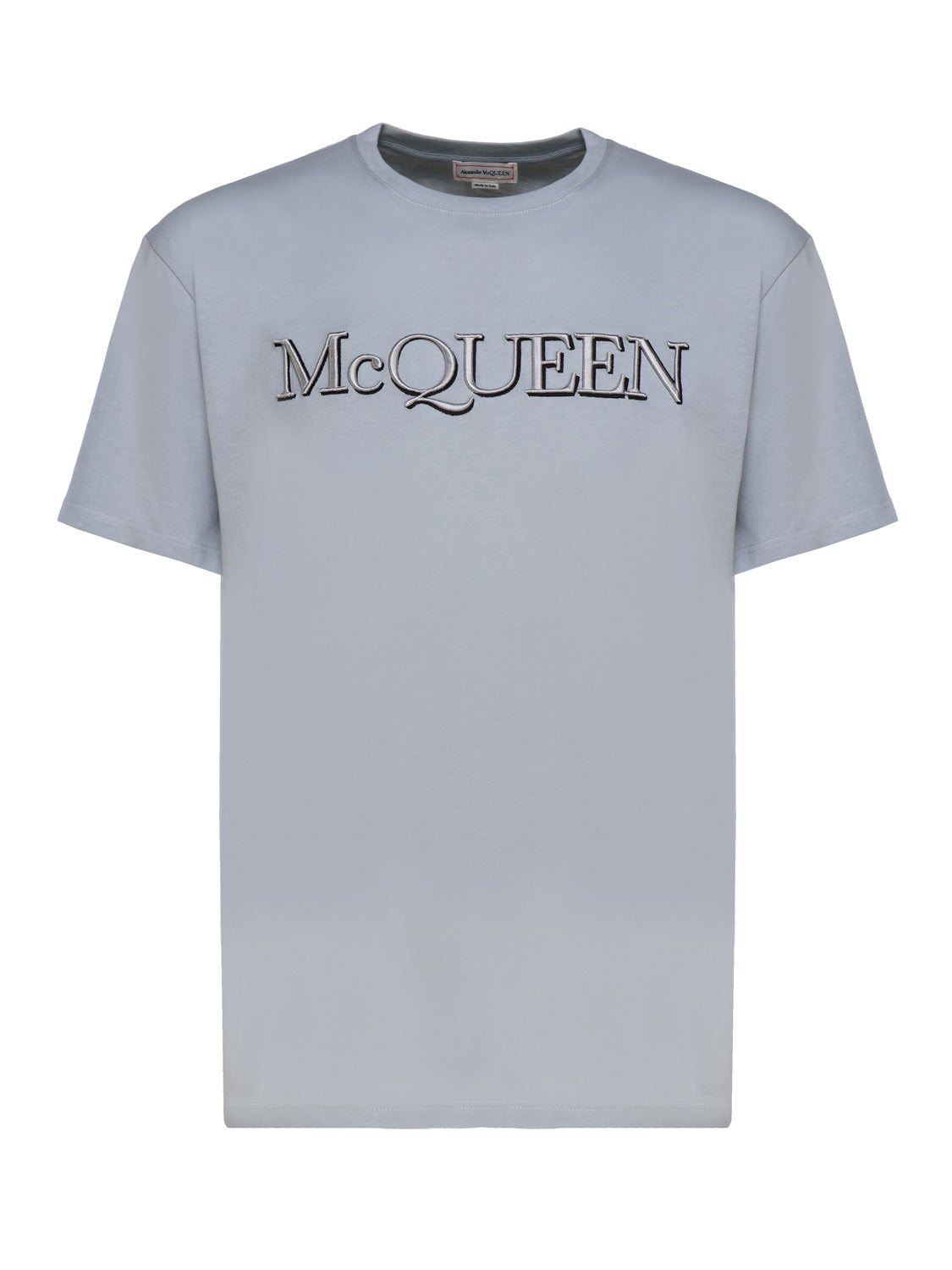 Alexander Mcqueen T-Shirts And Polos Grey Cotton