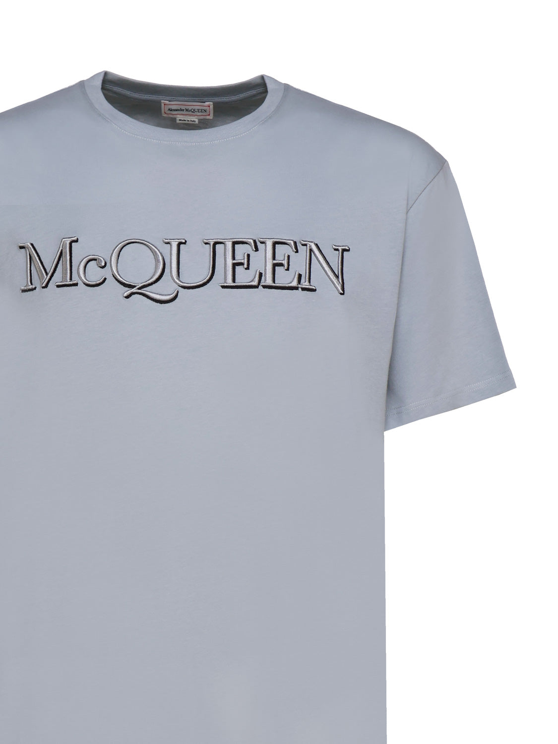 Alexander Mcqueen T-Shirts And Polos Grey Cotton