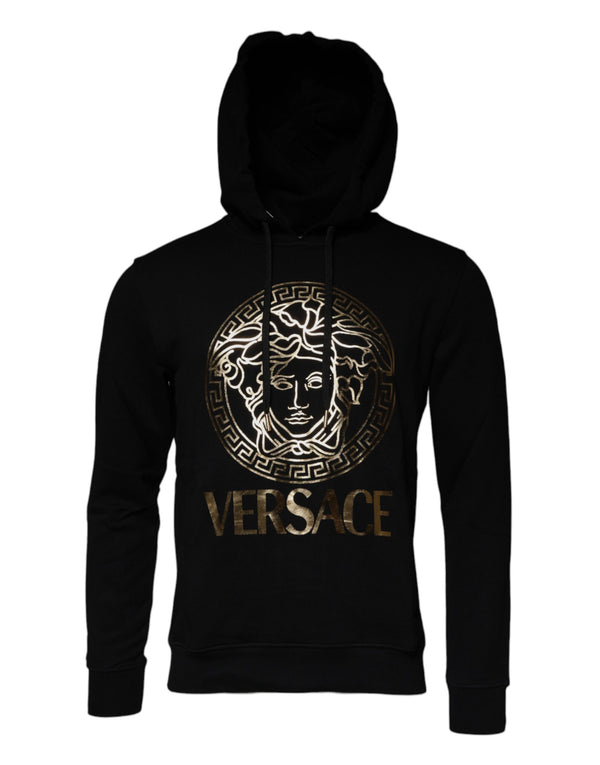 Versace 100% Cotton hoodie in black