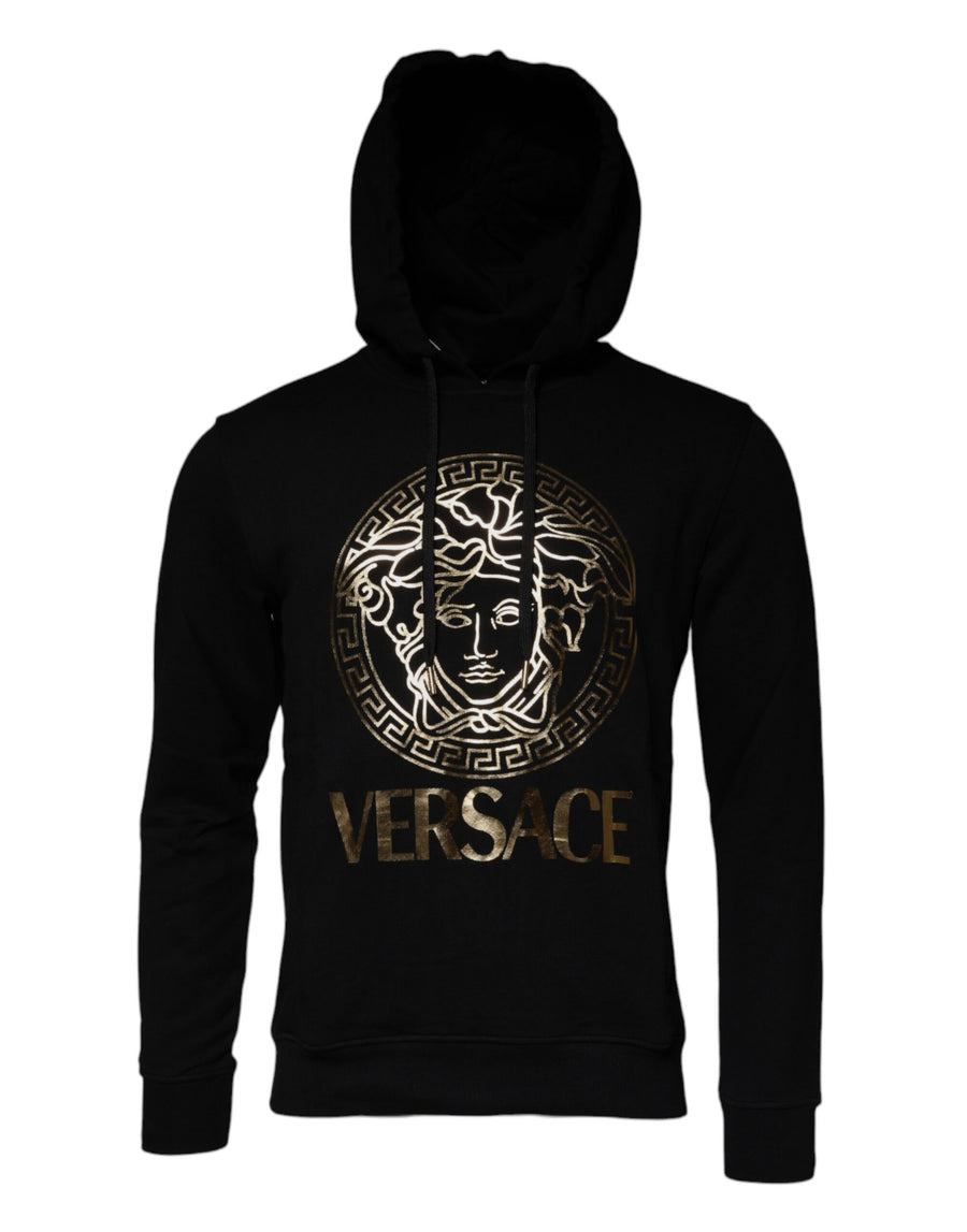 Versace 100% Cotton hoodie in black