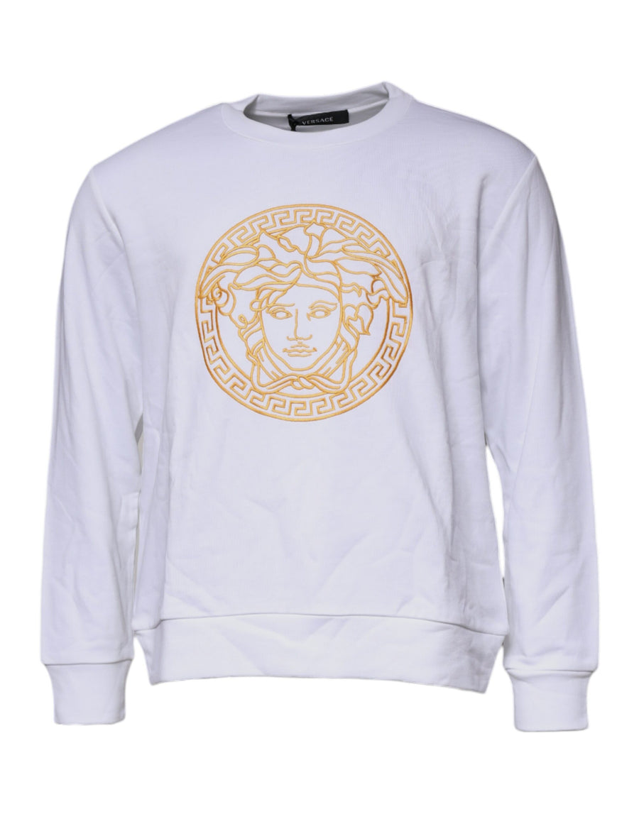 Versace 100% Cotton sweatshirt in white
