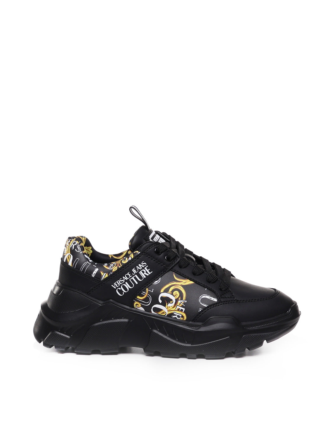 Versace Jeans Couture Sneakers Black Calfskin