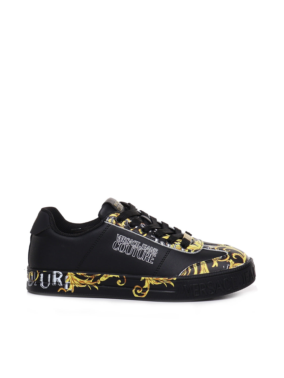 Versace Jeans Couture Sneakers Black Calfskin