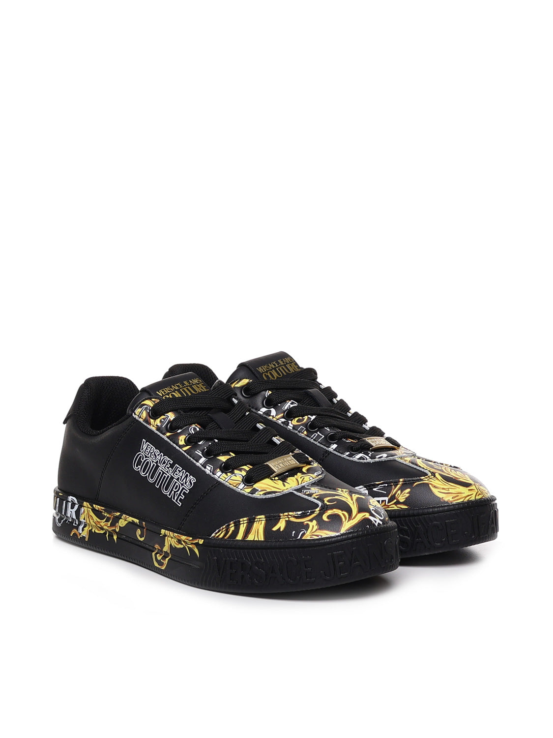 Versace Jeans Couture Sneakers Black Calfskin