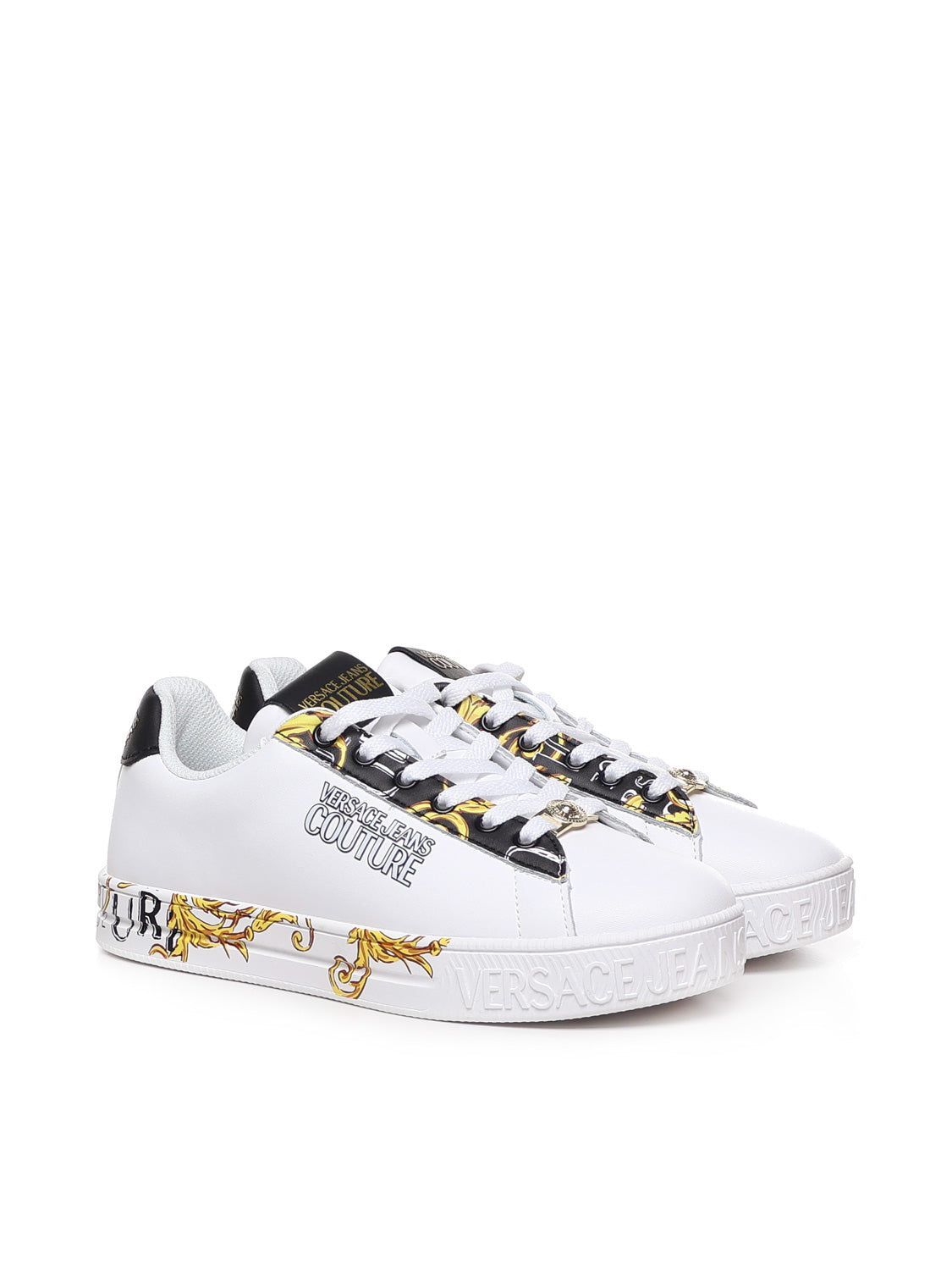 Versace Jeans Couture Sneakers White Calfskin