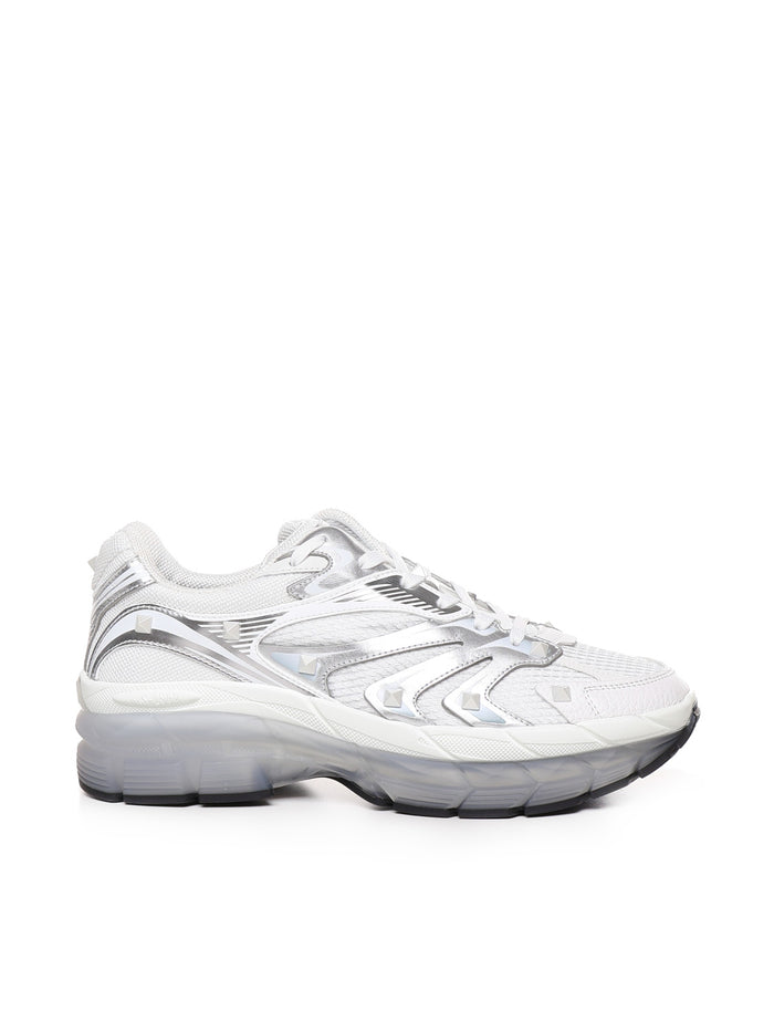 Valentino Garavani Sneakers White, Silver Calfskin