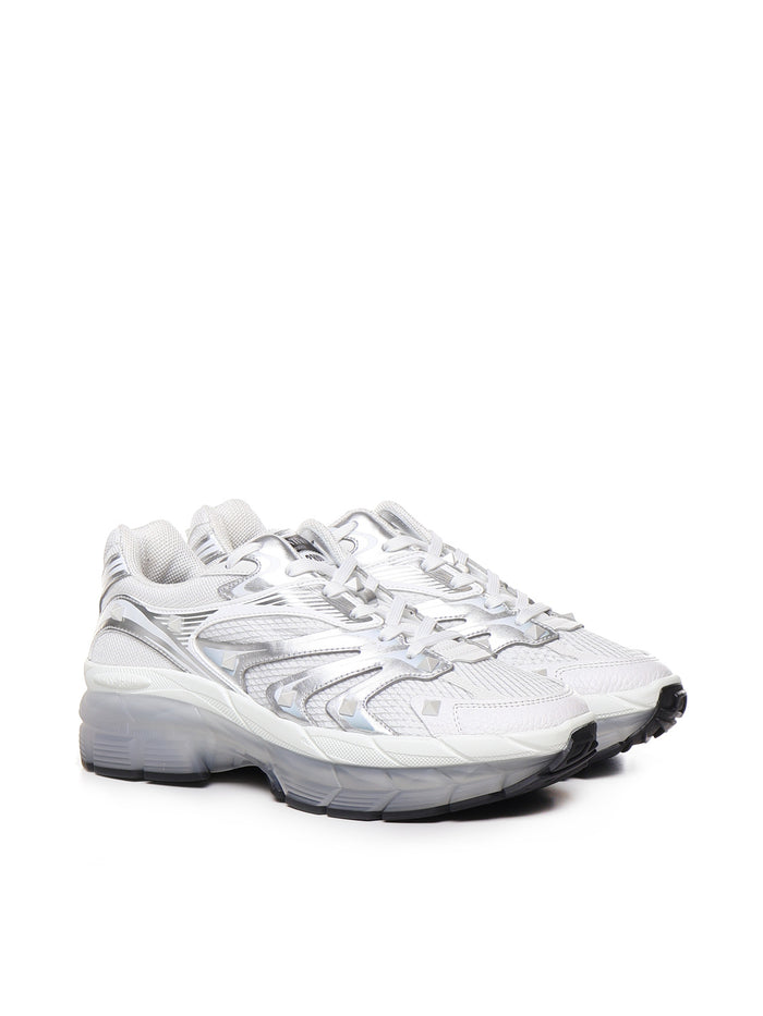 Valentino Garavani Sneakers White, Silver Calfskin