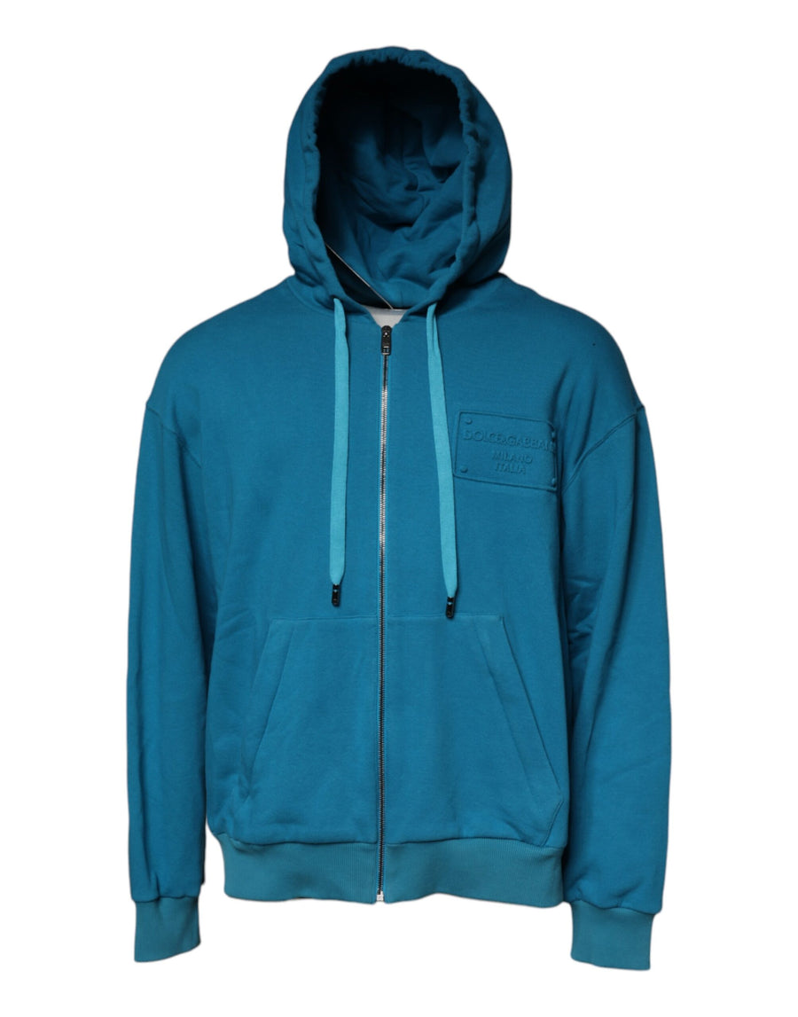 Dolce & Gabbana 100% Cotton hoodie in blue