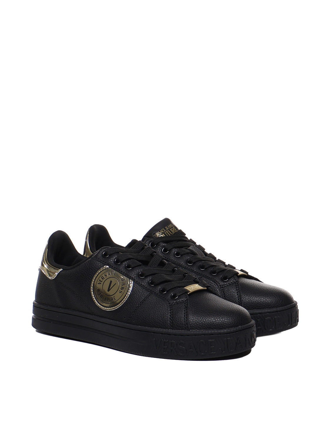 Versace Jeans Couture Sneakers Black Calfskin