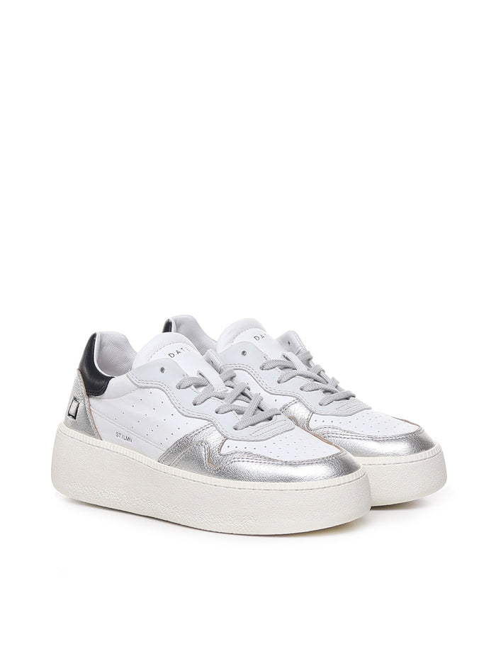 D.a.t.e. Sneakers White Calfskin