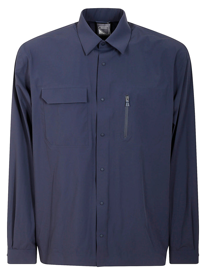 Shirt Ny Maestro Blue Polyamide Nylon Elastane