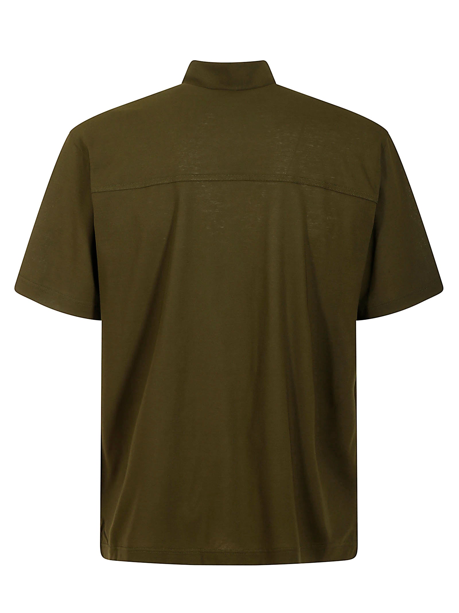 Shirt Ss Green Cotton