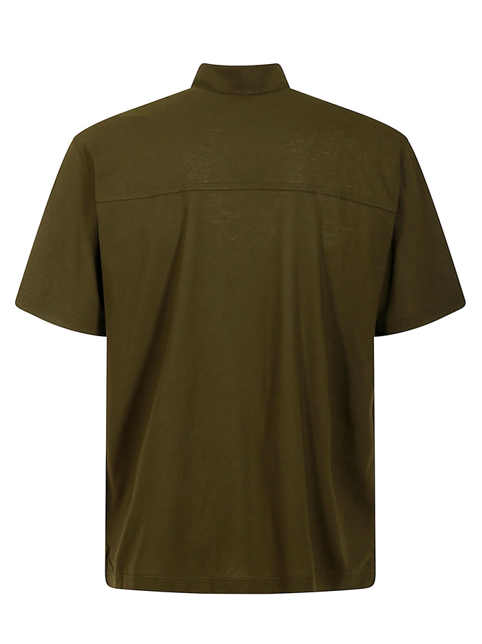 Shirt Ss Green Cotton