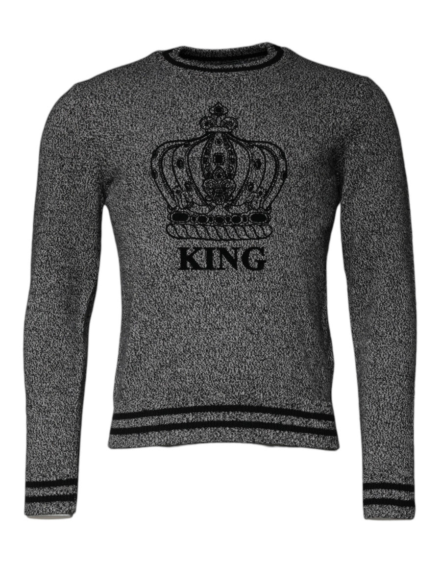Dolce & Gabbana 100% cashmere sweater in gray