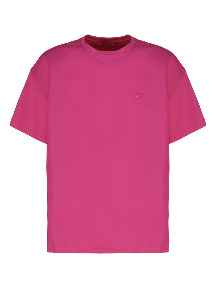 Valentino Garavani T-Shirts And Polos Pink Pp Cotton