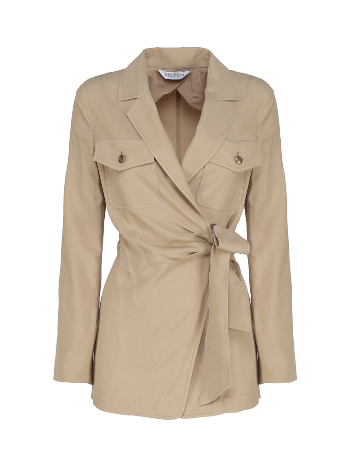 Max Mara Jackets Beige Silk