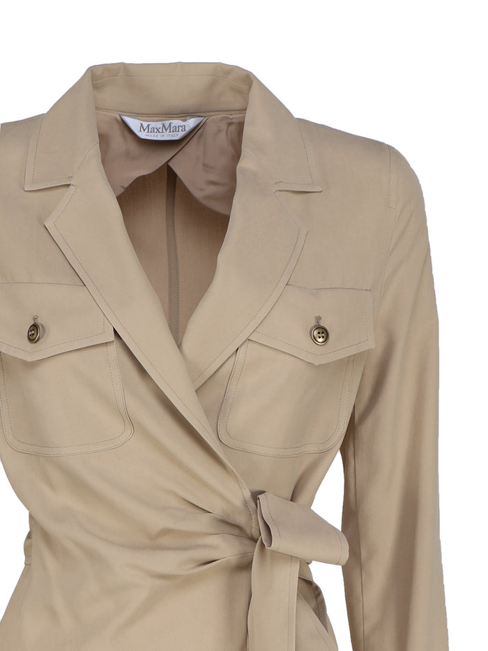Max Mara Jackets Beige Silk